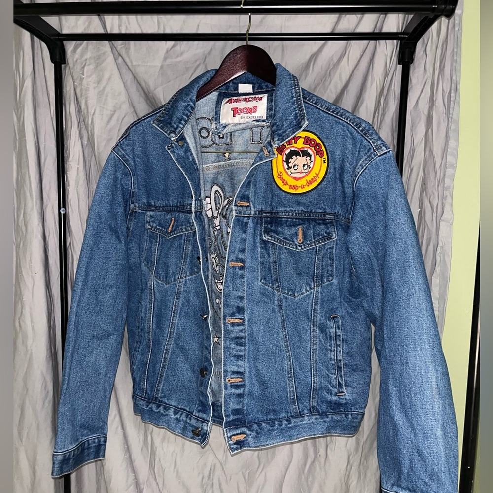 Rare blue denim betty boop jacket